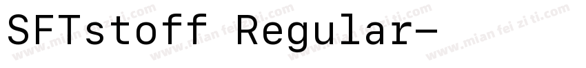 SFTstoff Regular字体转换